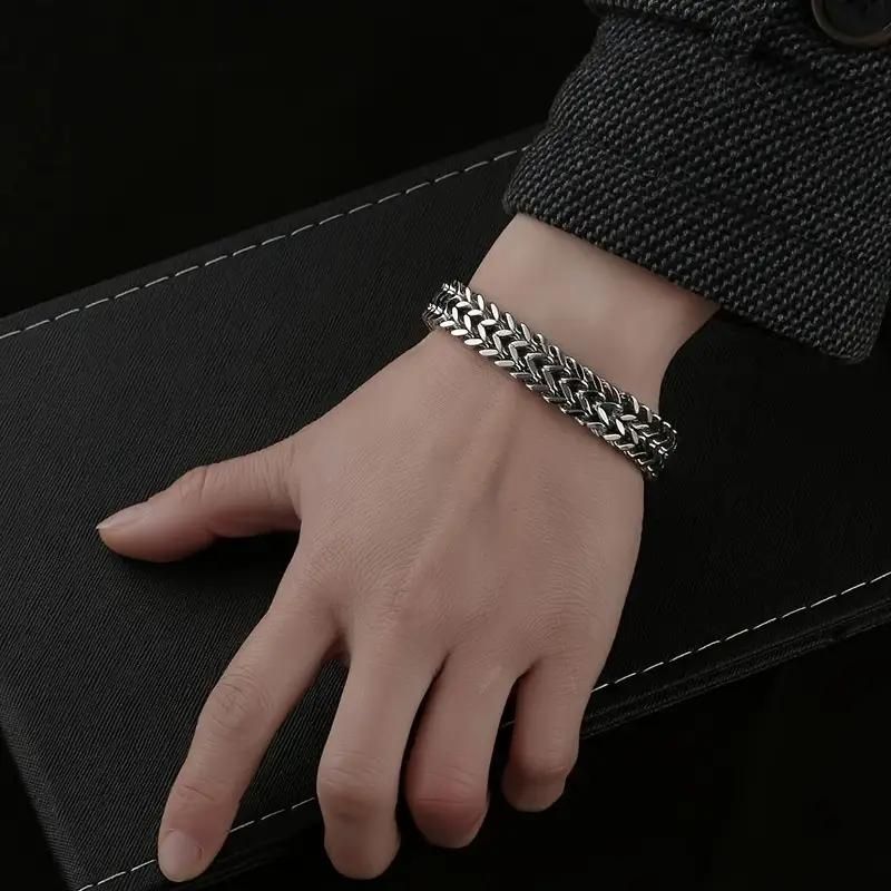 Beautymogul-Weaved-Stainless Steel Bracelet