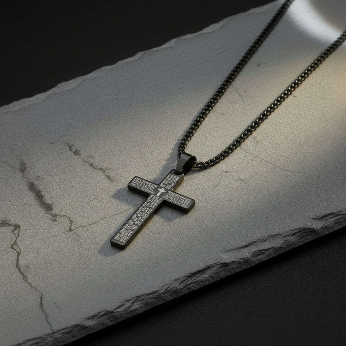 Beautymogul-lords-prayer-black-chain-pendant