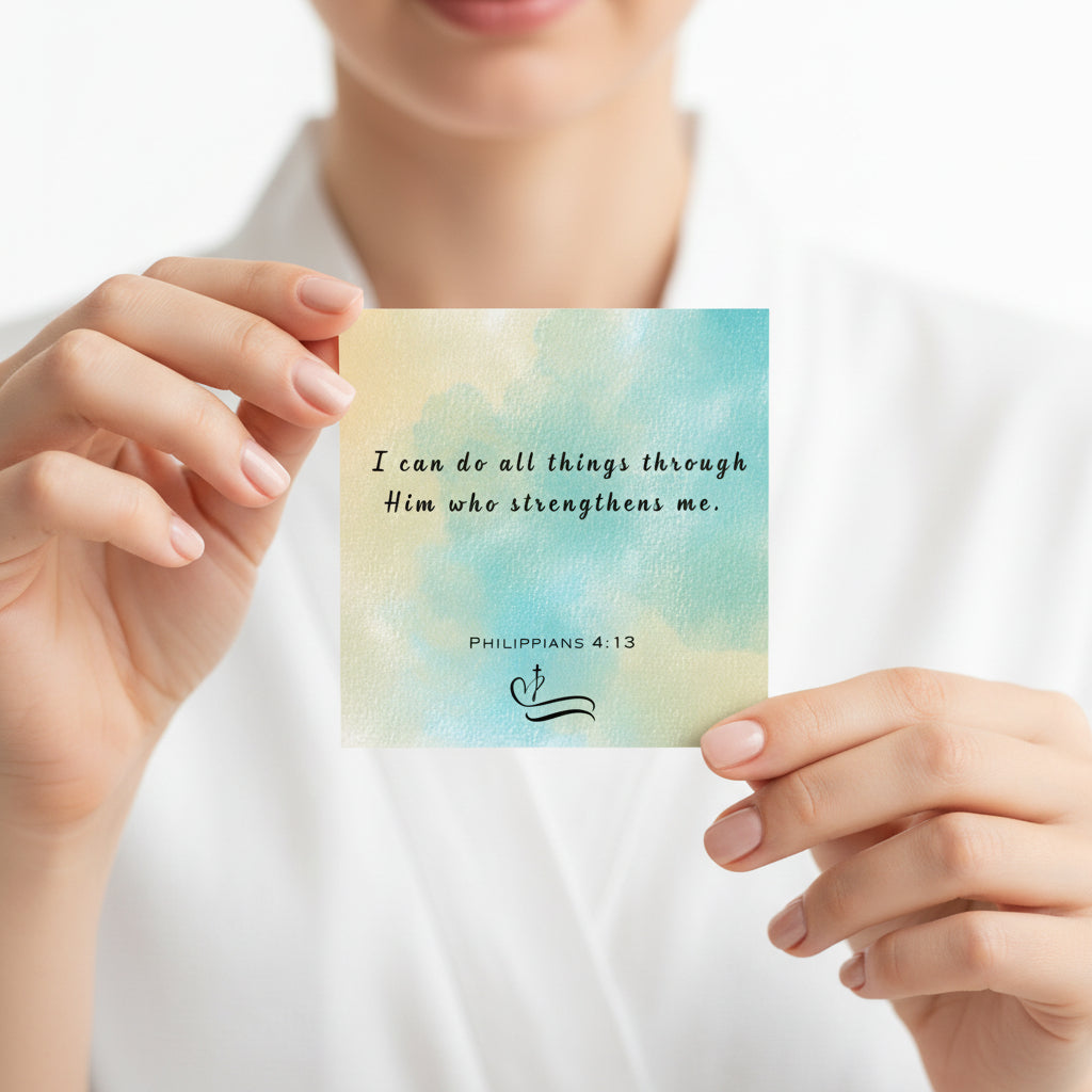 Beautymogul I can do all things through him who strengthen me card