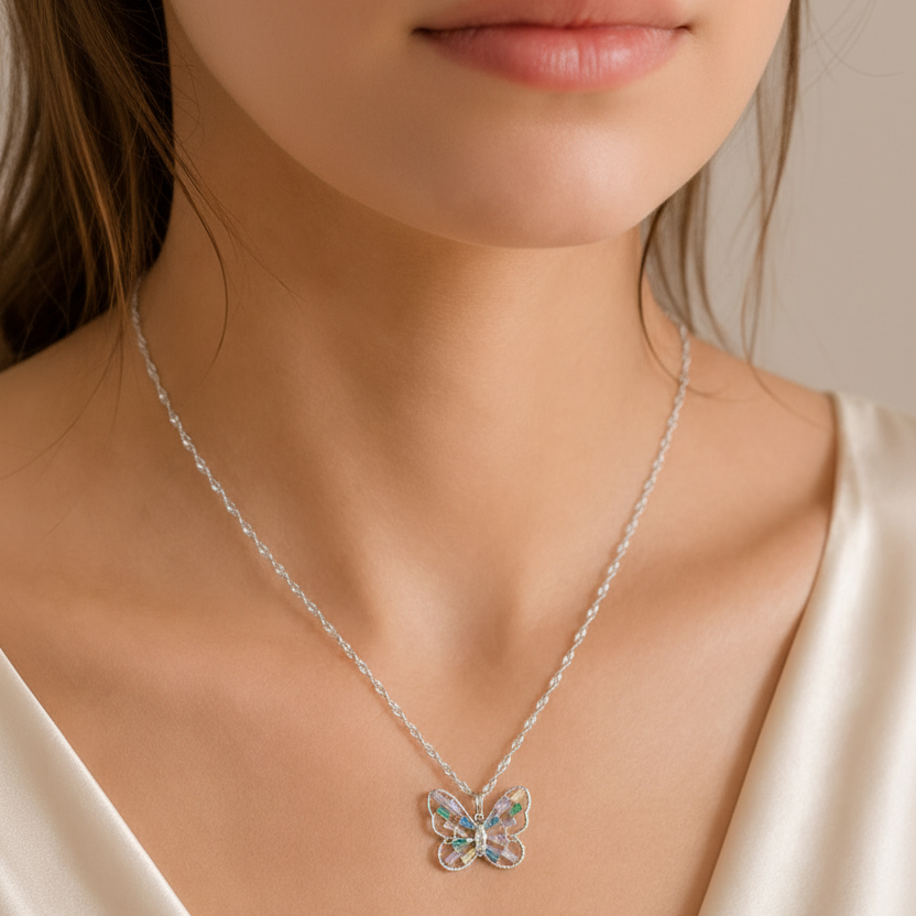 Butterfly Best Friend Necklace Gift Set