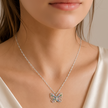 Butterfly Best Friend Necklace Gift Set