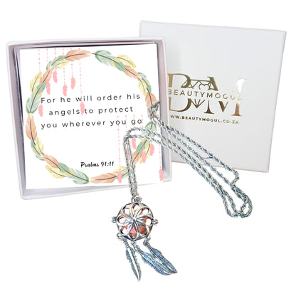 Dreamcatcher Angel Caller Necklace - Gift Set with Card and Box