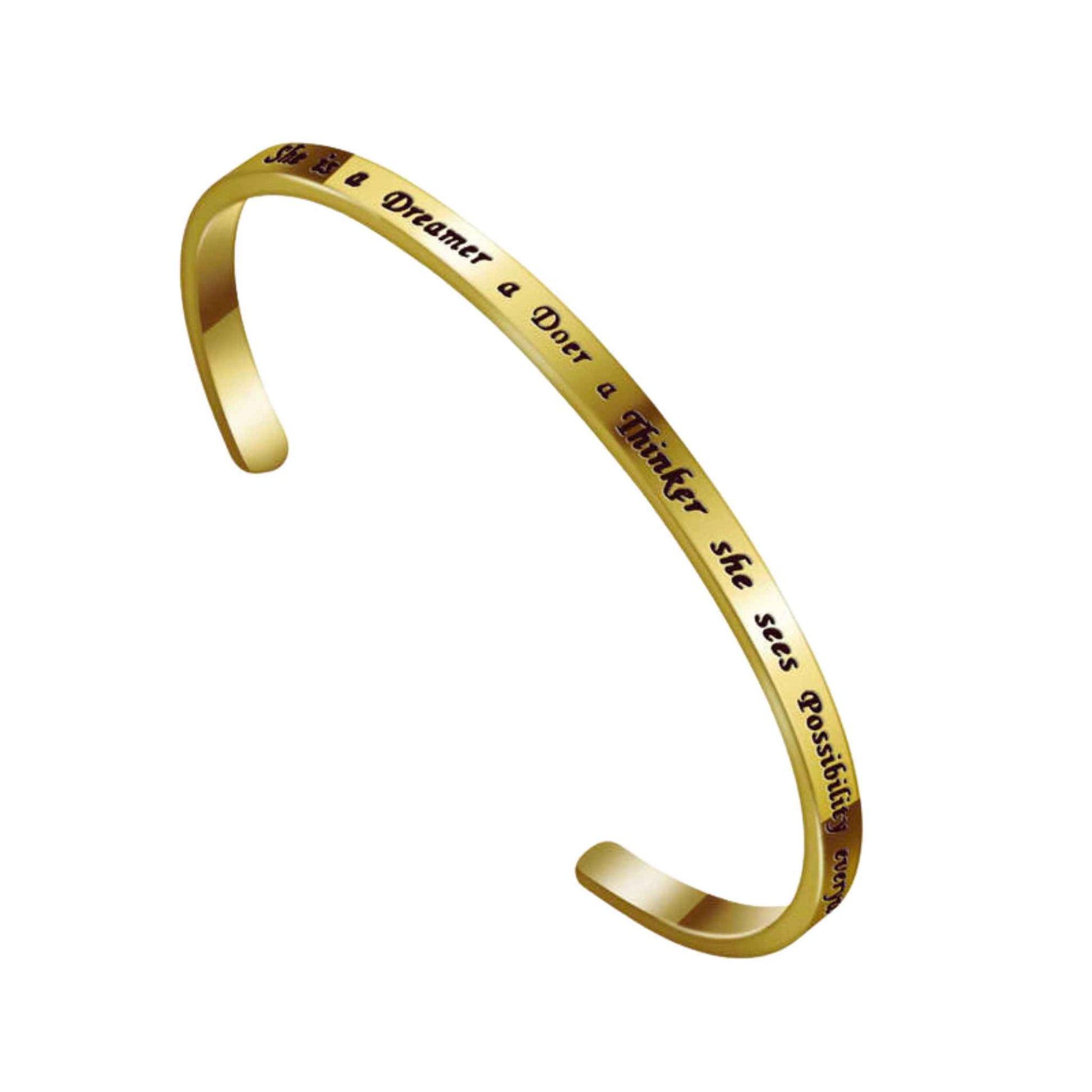 High Achiever Gold Plated Bracelet