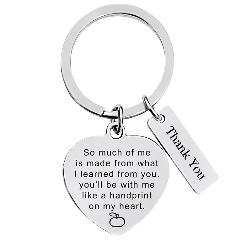 Silver Thank you Keyring – BeautyMogul