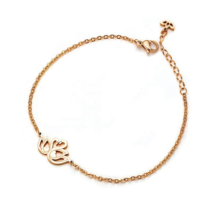  Swan Love Bracelet Gold Plated