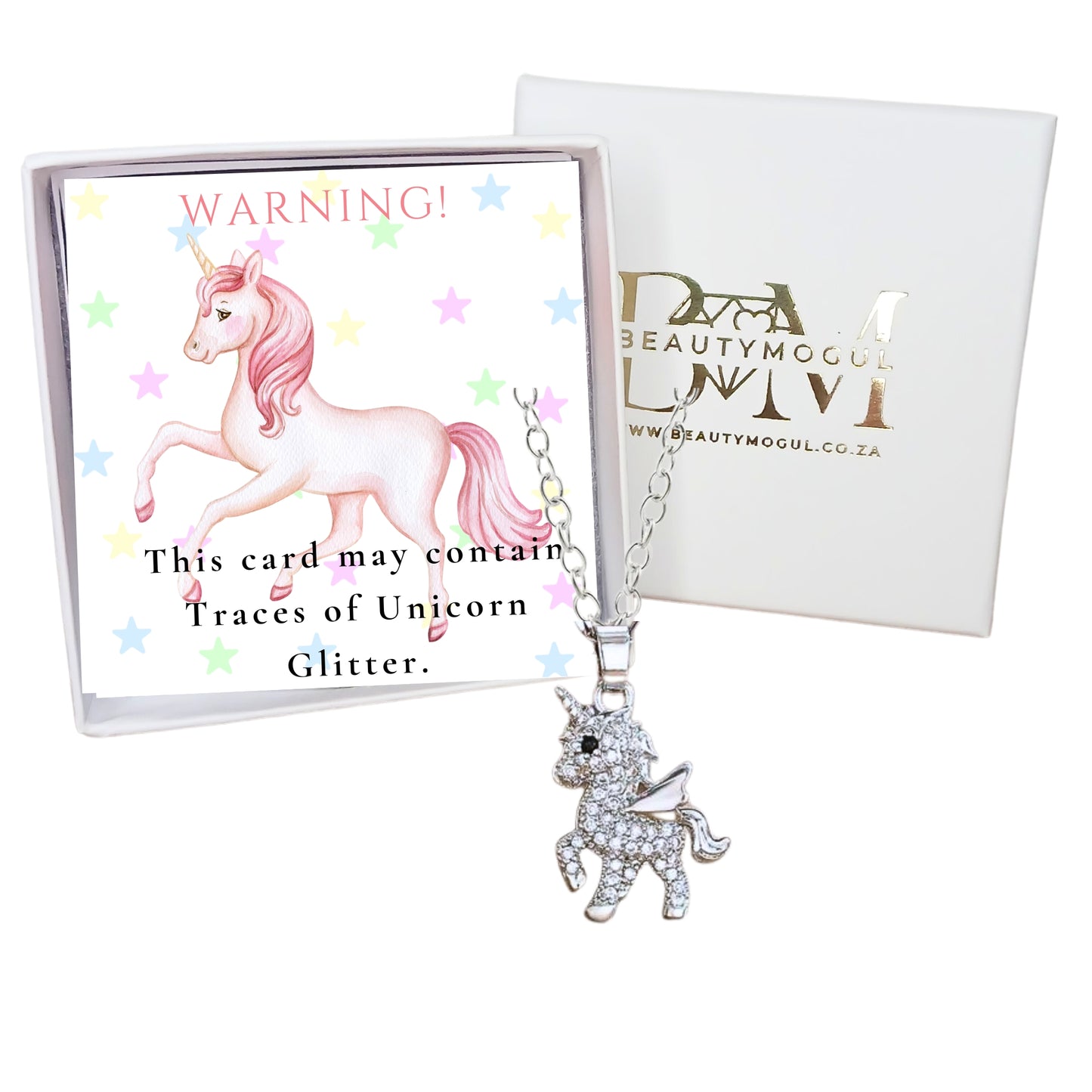 Unicorn Necklace Gift Set With Card