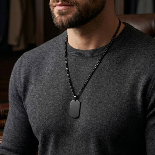 beautymogul-dangle-men-dog tag-black-premium-luxury