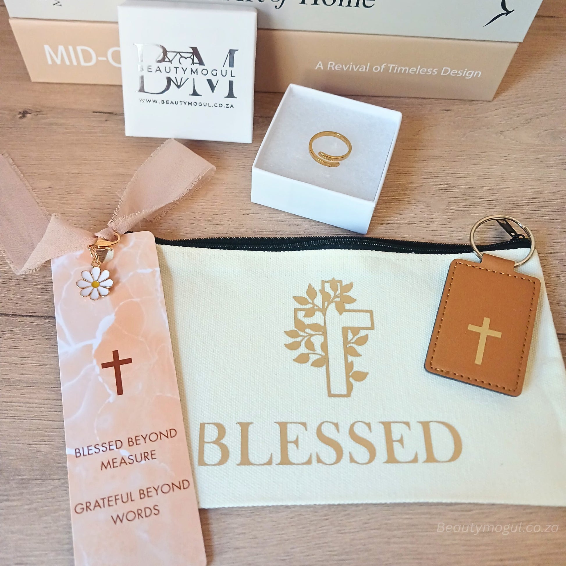 beautymogul-golden-grace-marble-blessed-bookmark