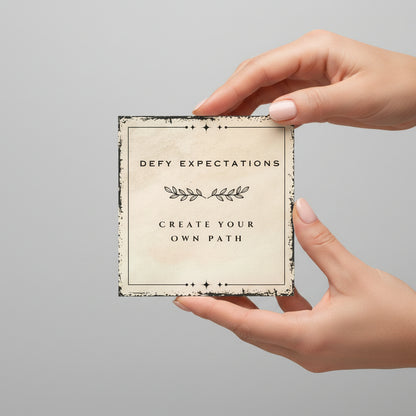beautymogul defy motivational card